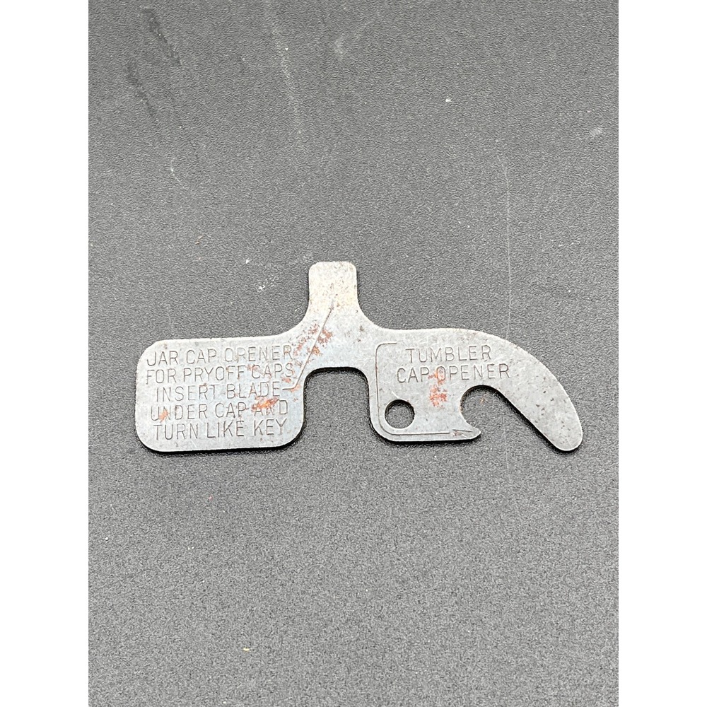Vintage Heinz 57 Jar Tumbler Cap Opener‎ Tool Metal Pry Off Bottle Kitchen Tool